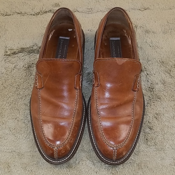 Johnston & Murphy Brown Brazilian Leather Loafers - Picture 1 of 8